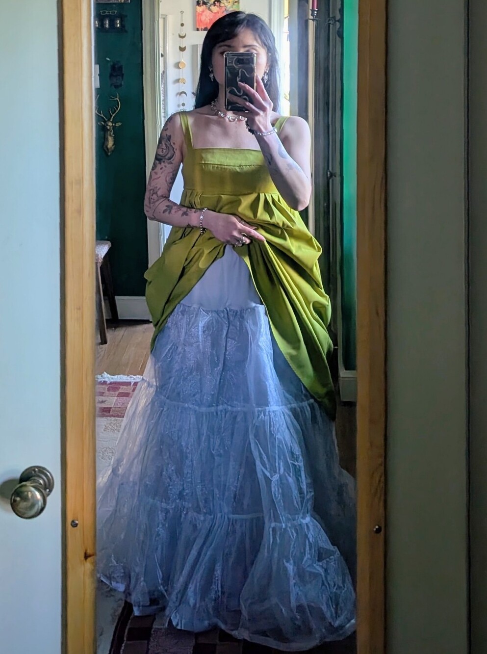 Gray Maxi Peticoat